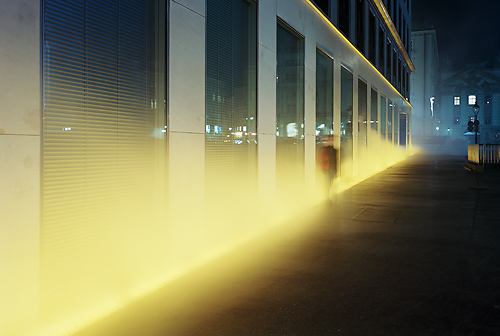 Yellow Fog by Olafur Eliasson, Sammlung Verbund, Am Hof 6a, Vienna, Austria.